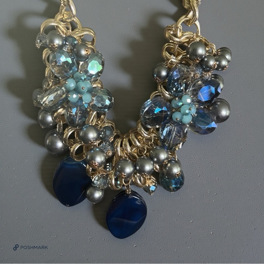💖 Pearl, Crystal & Agate Statement Necklace 💖